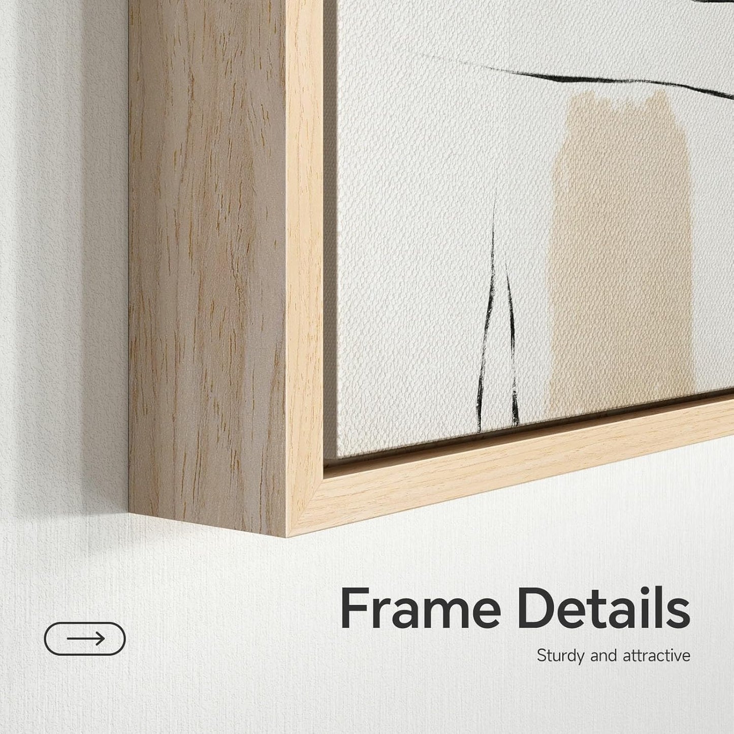 Beige Abstract Wall Art 3PC