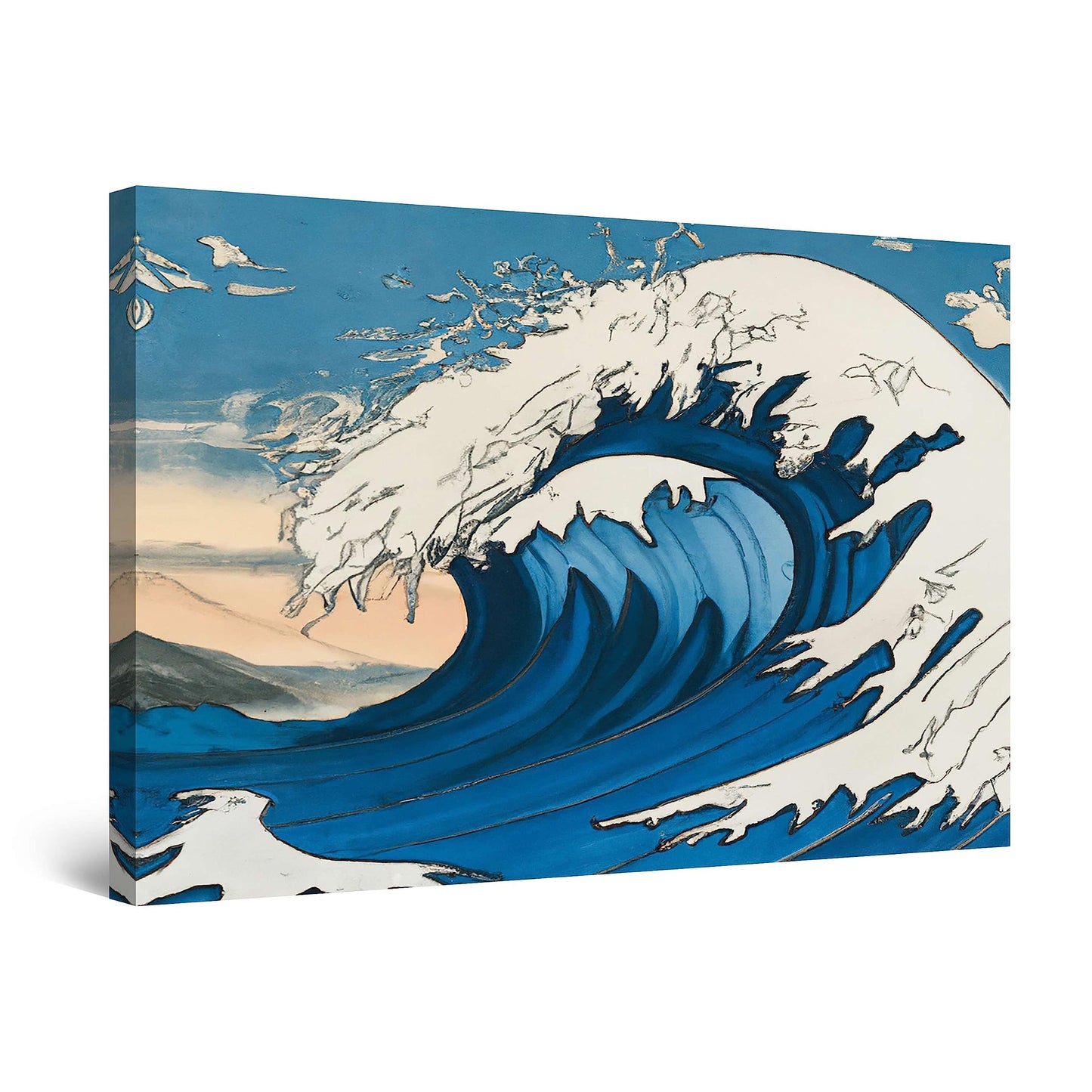 Ship & Moon Canvas Wall Art – 32x48in