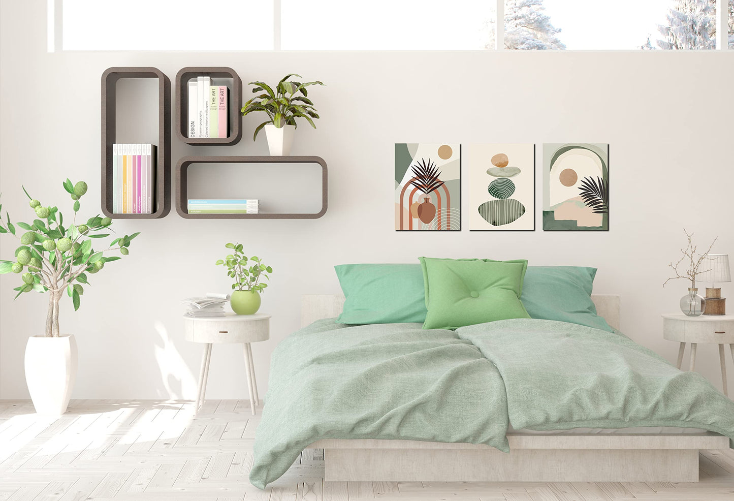Boho Minimalist Wall Art 3PC 24x36in