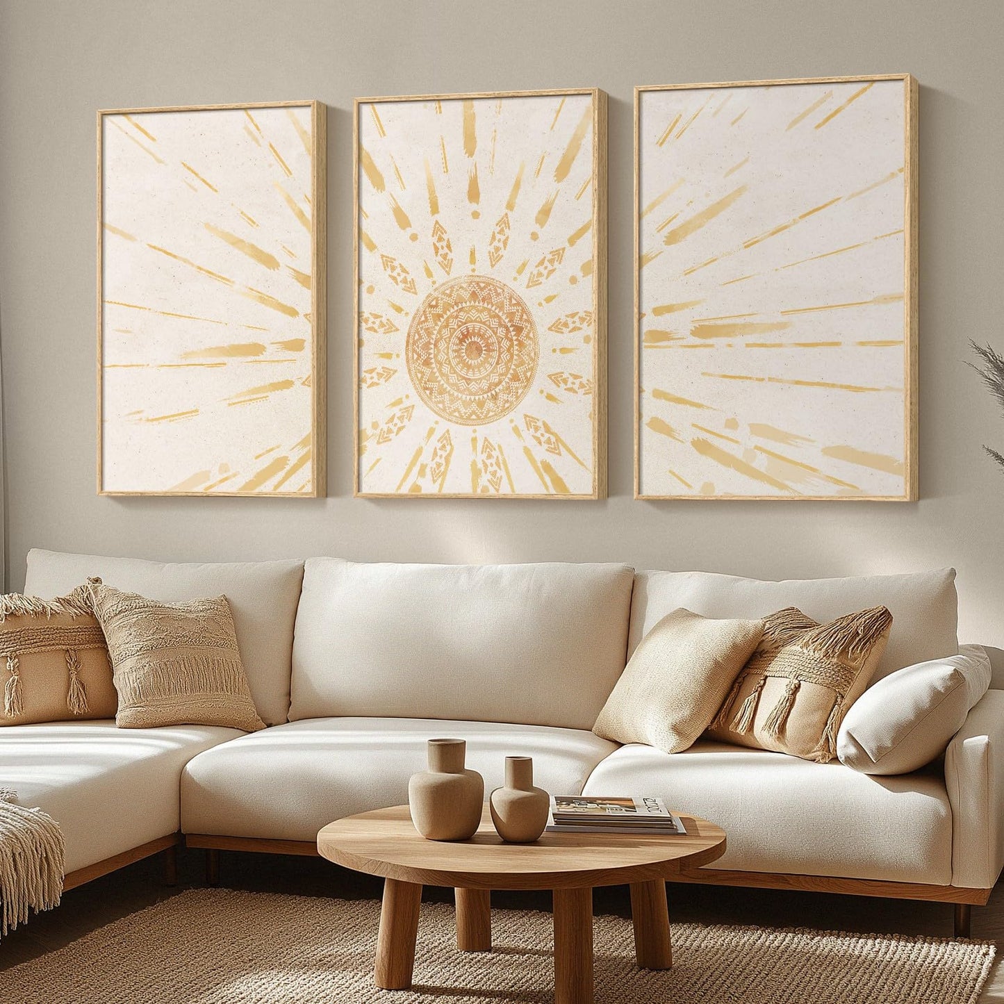 Neutral Abstract Wall Art 2PC