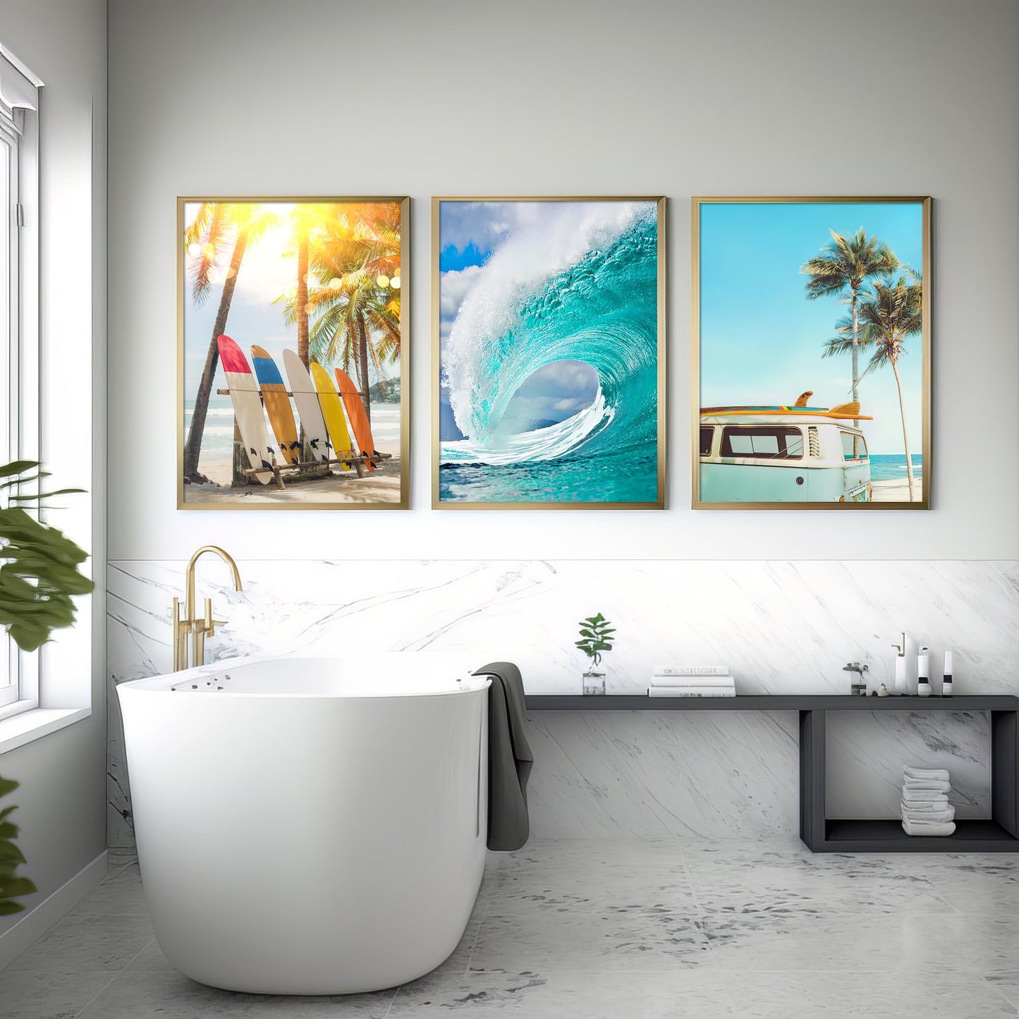 Coastal Beach Wall Art – 16x24in