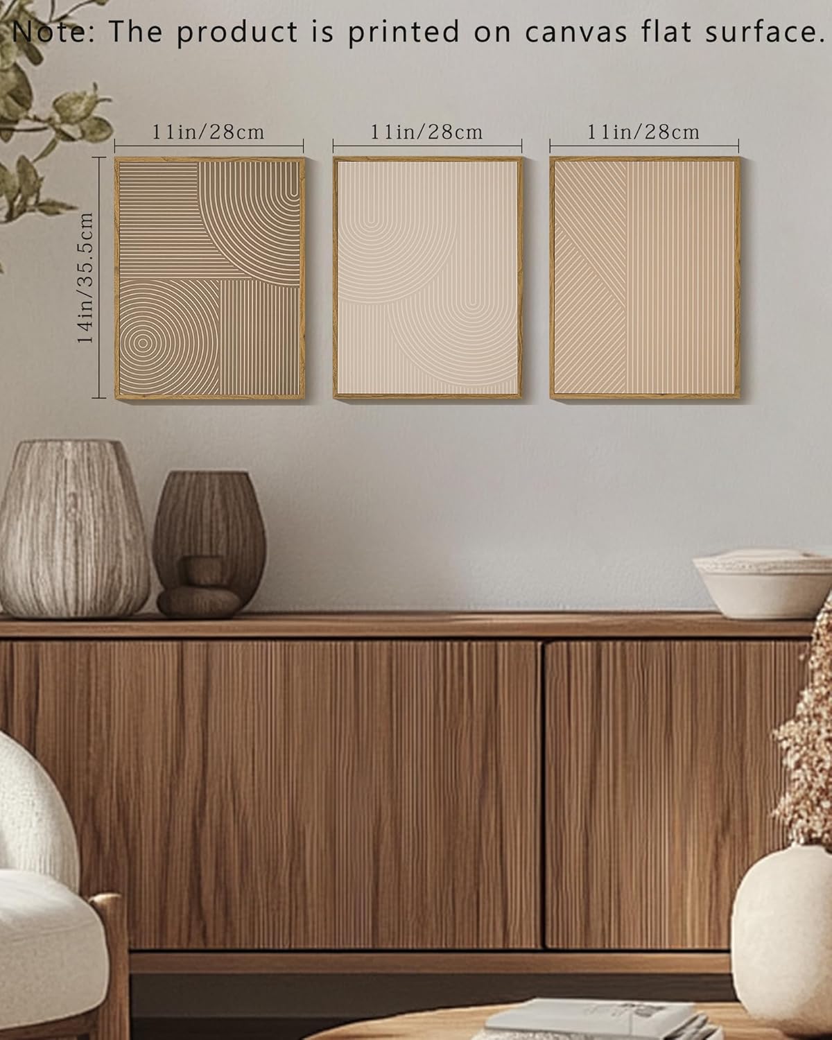 Minimalist Abstract Boho Wall Art – 11x14in