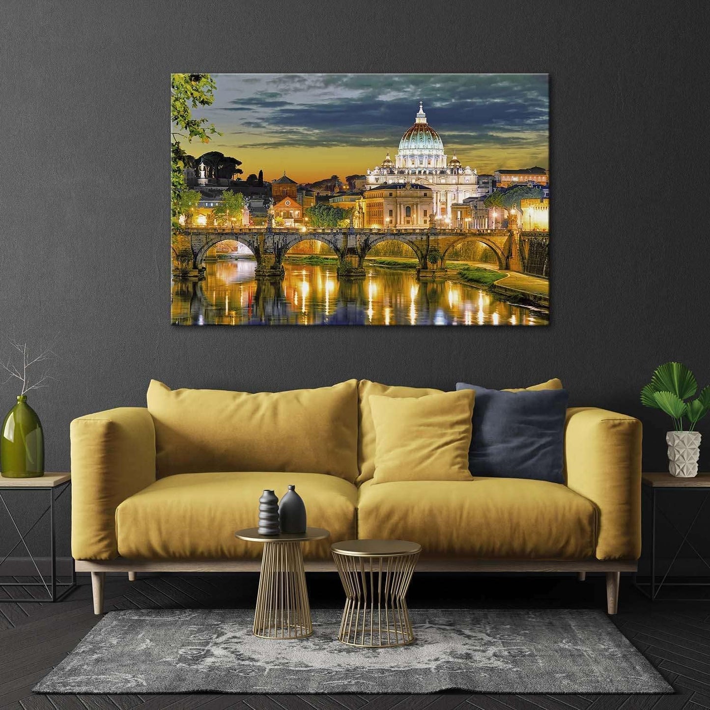 Rome Canvas Wall Art – 32x48in Framed