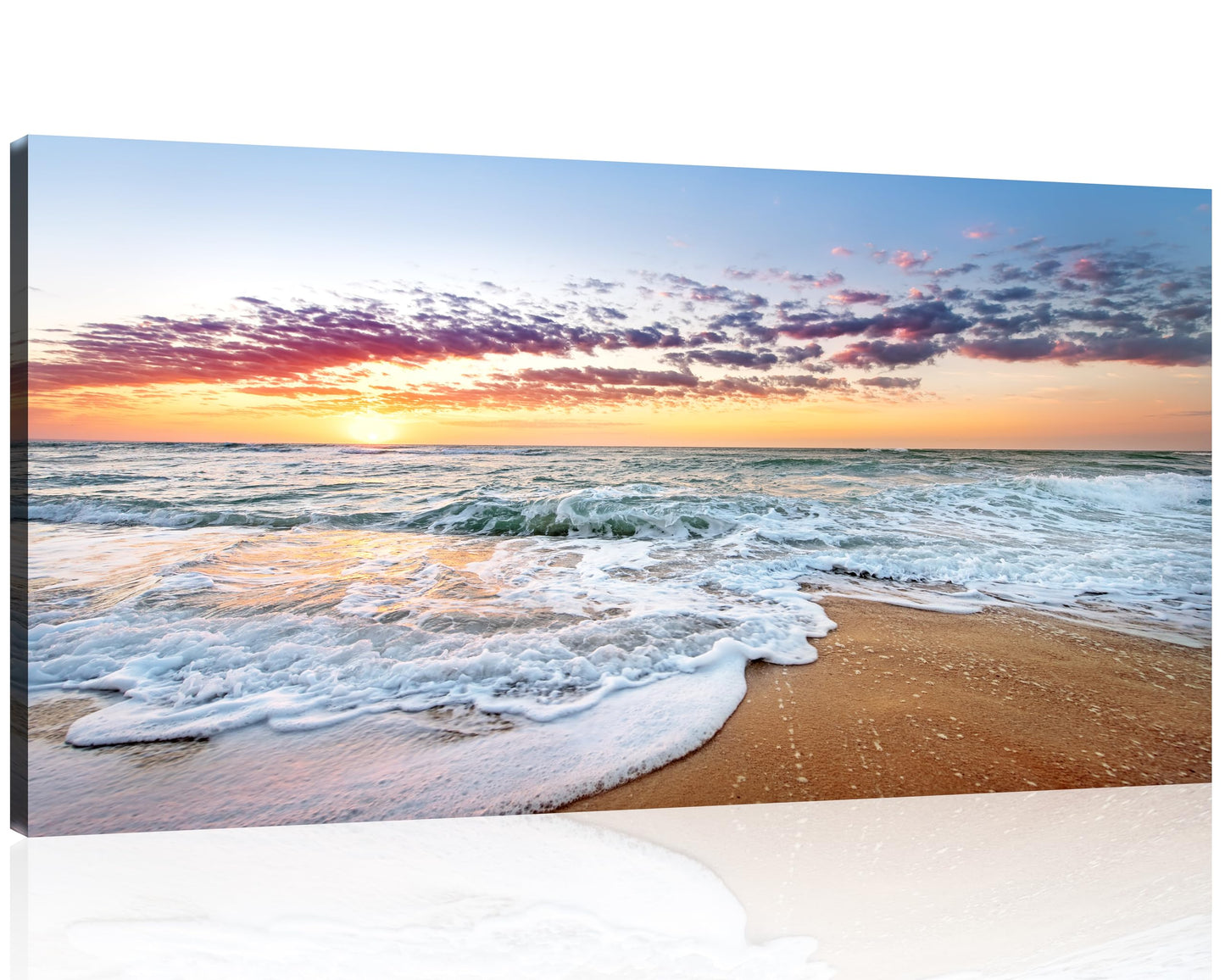 Beach Canvas Wall Art โ 3 Panel Sunset