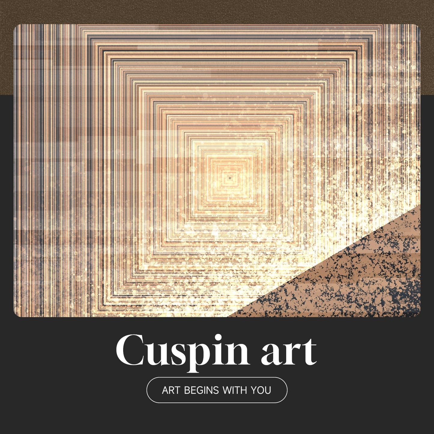 Black & Gold Abstract Art 3PC