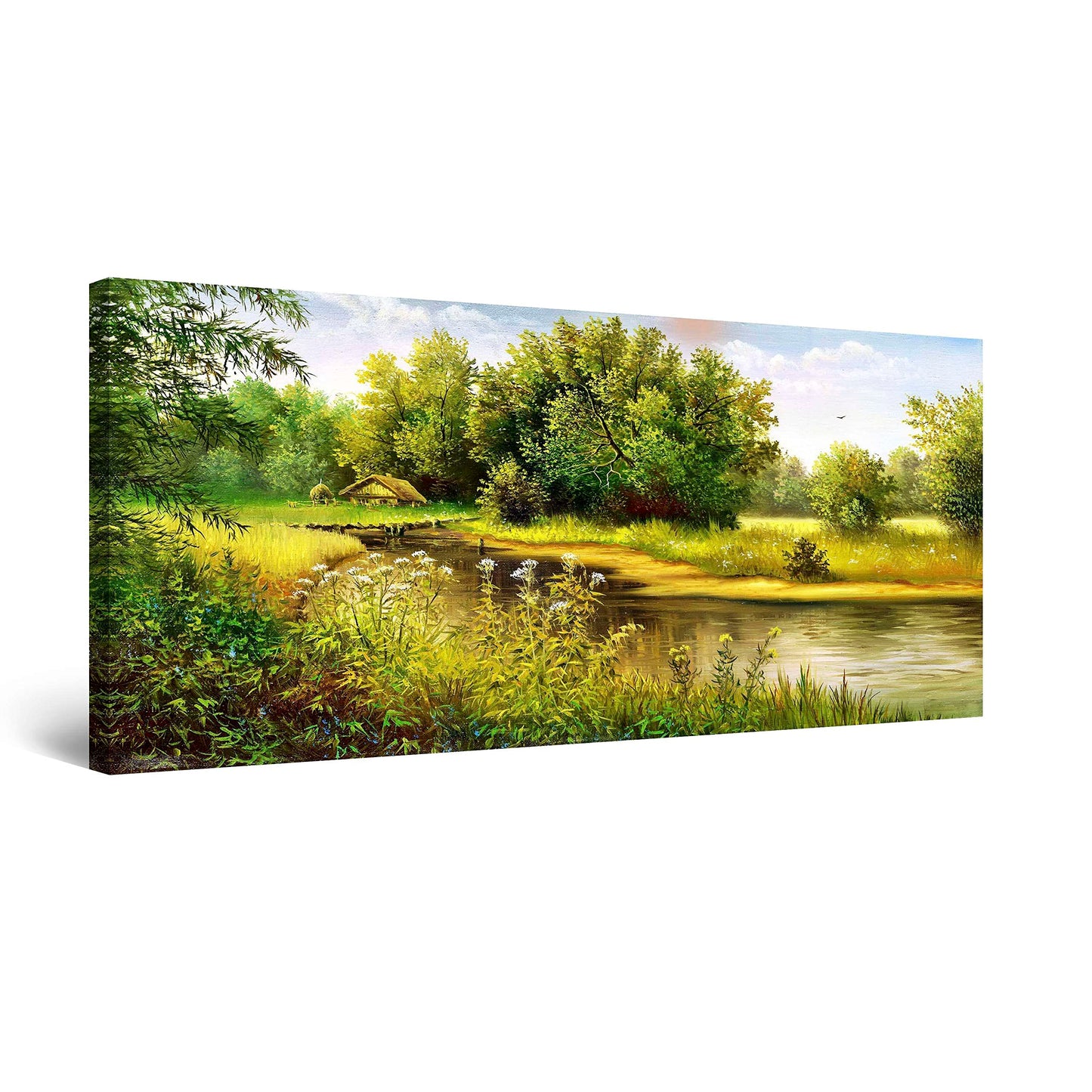 Winter Lake Canvas Art