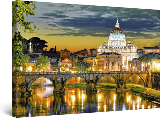 Rome Canvas Wall Art – 32x48in Framed