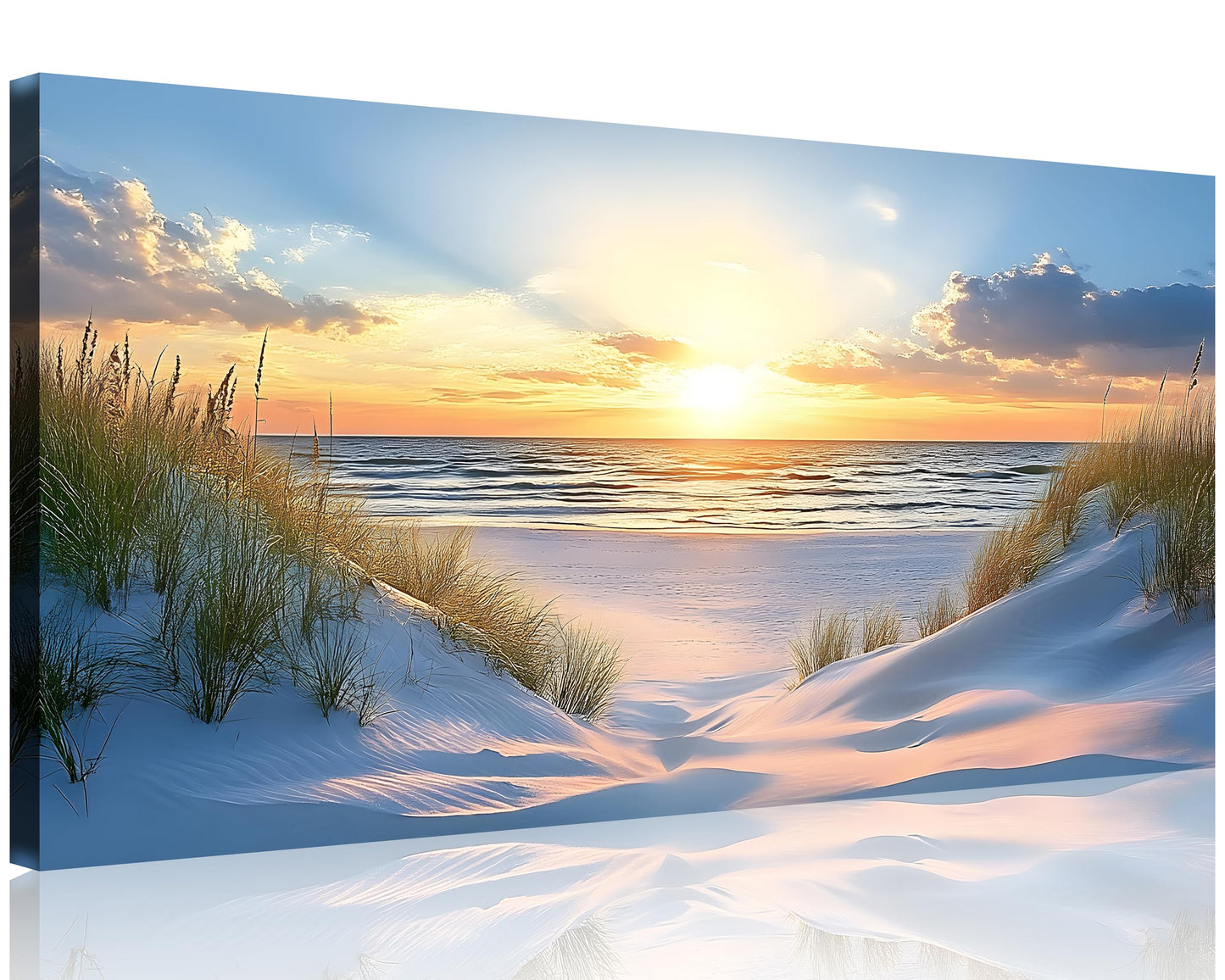 Beach Canvas Wall Art โ 3 Panel Sunset