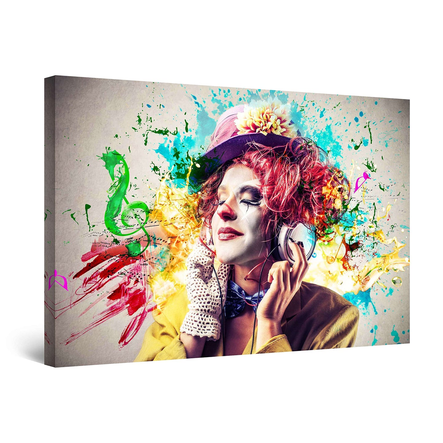 Orange Jazz Canvas Wall Art – 32x48in