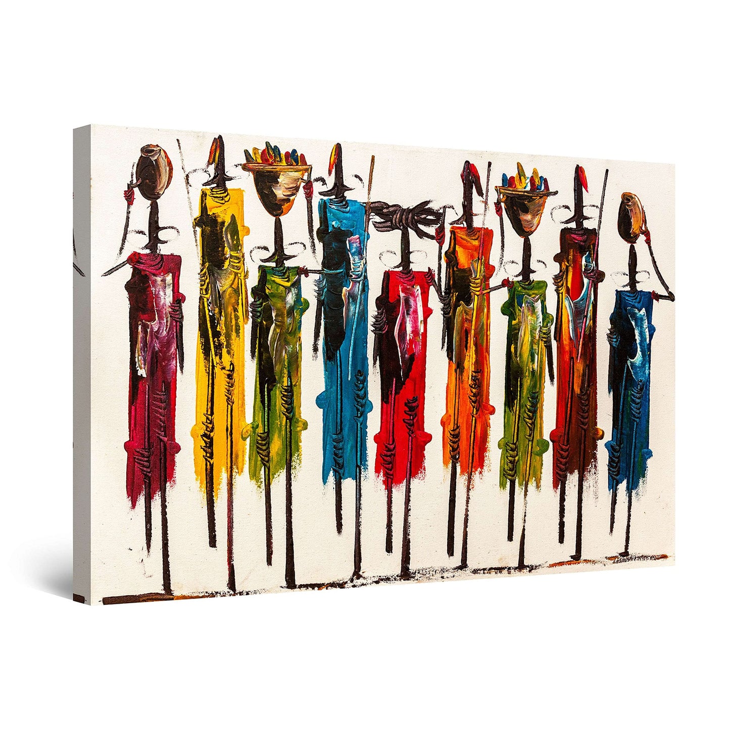 African Tribe Wall Art – 32x48in