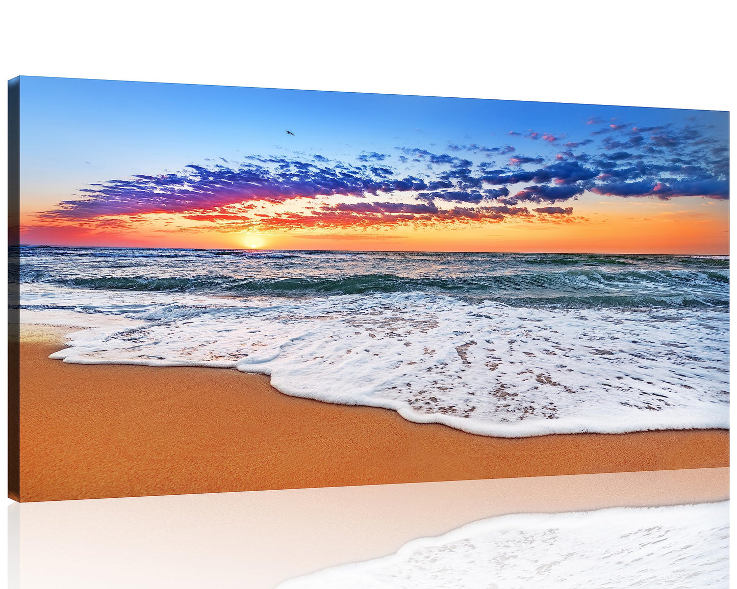 Beach Canvas Wall Art โ 3 Panel Sunset