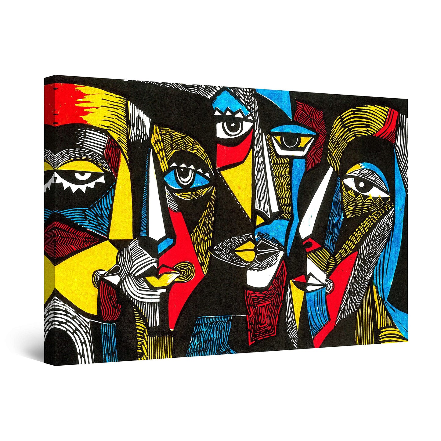 African Tribe Wall Art – 32x48in