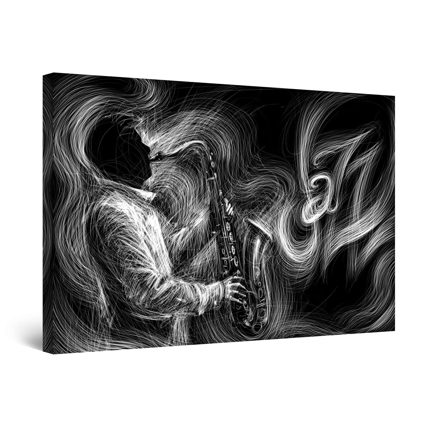 Orange Jazz Canvas Wall Art – 32x48in