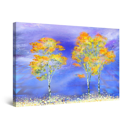 Golden Forest Canvas Wall Art – 32x48in