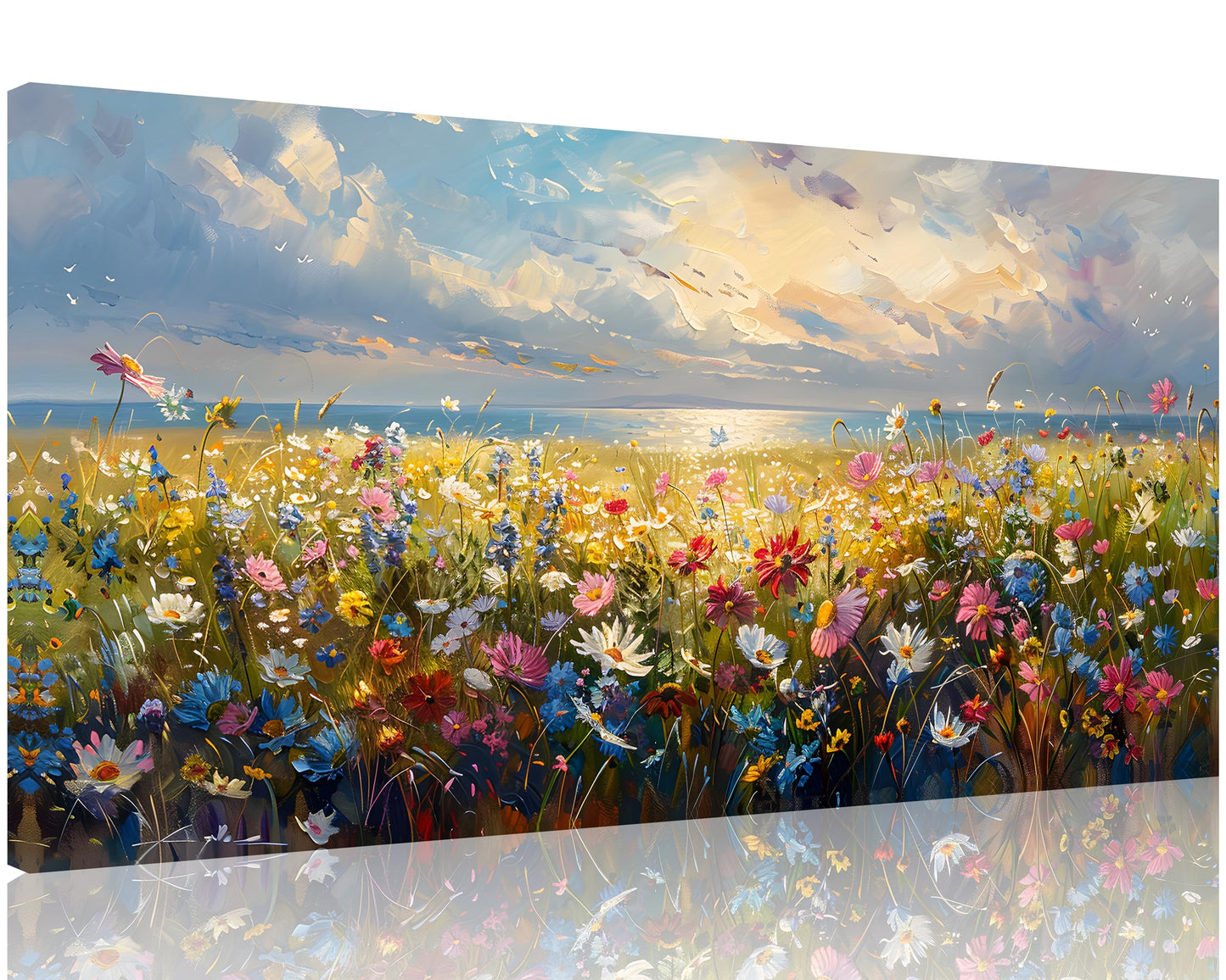 Beach Canvas Wall Art โ 3 Panel Sunset