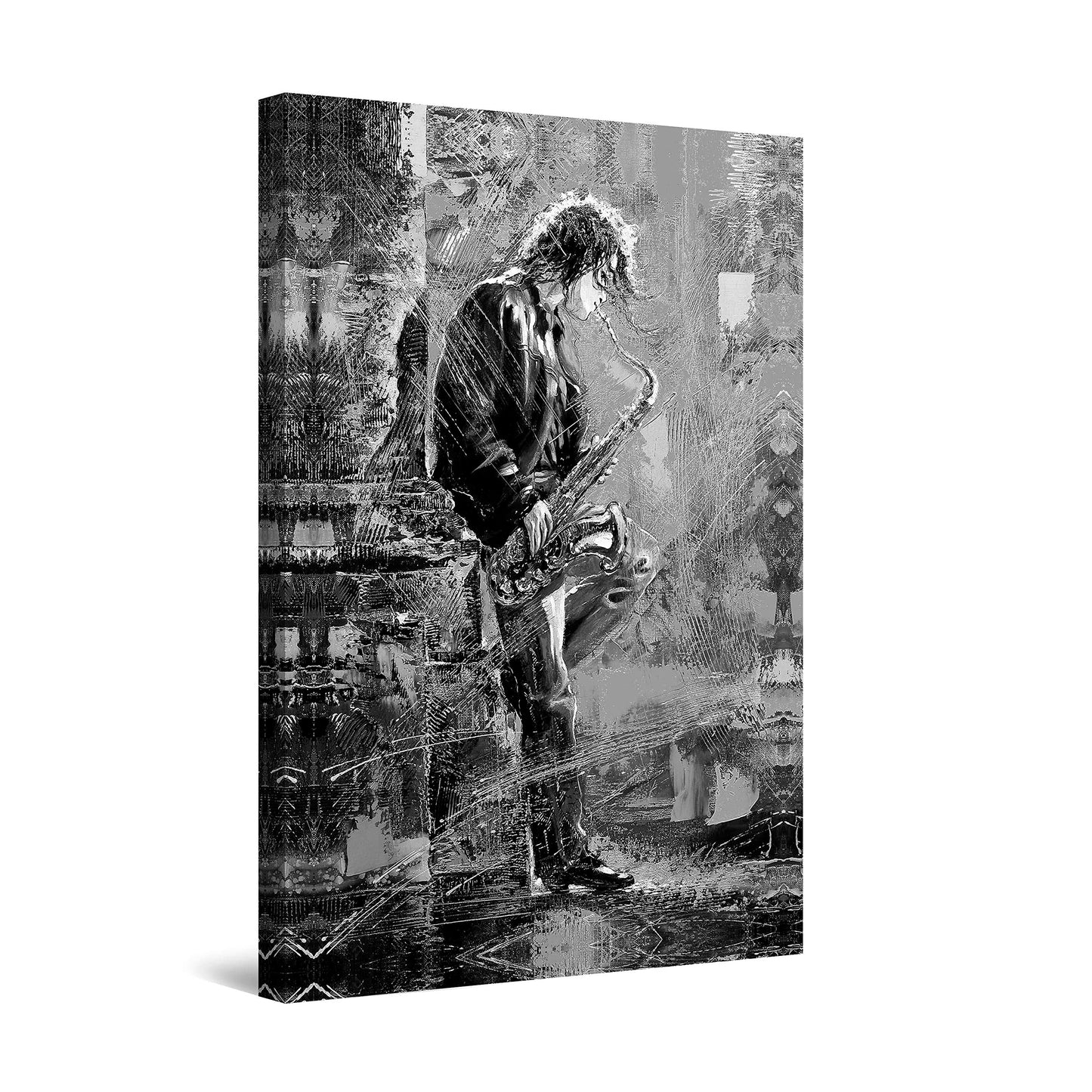 Orange Jazz Canvas Wall Art – 32x48in