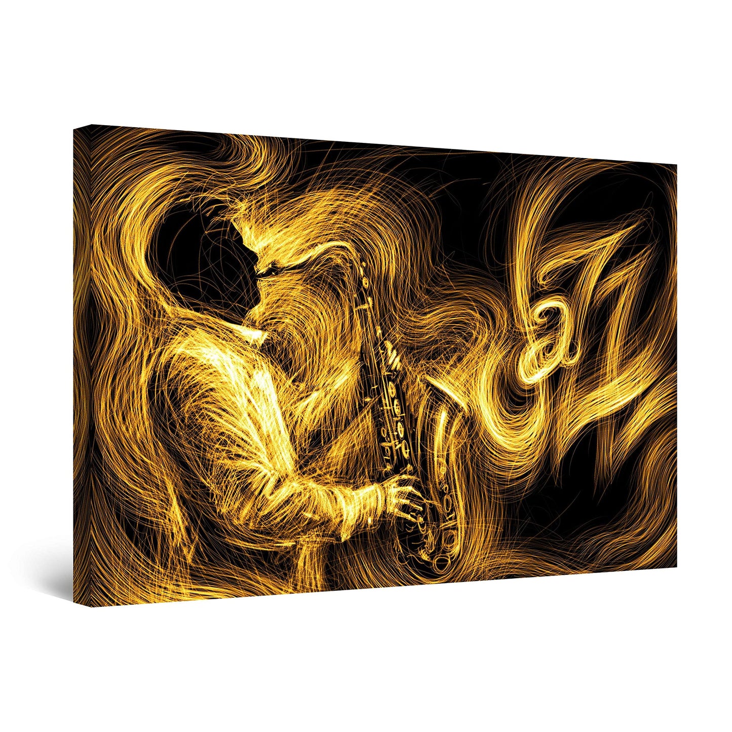 Orange Jazz Canvas Wall Art – 32x48in