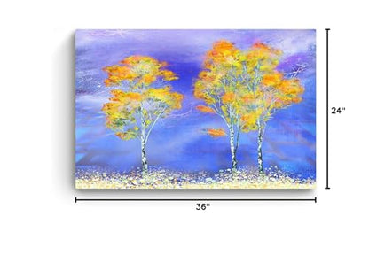 Golden Forest Canvas Wall Art – 32x48in