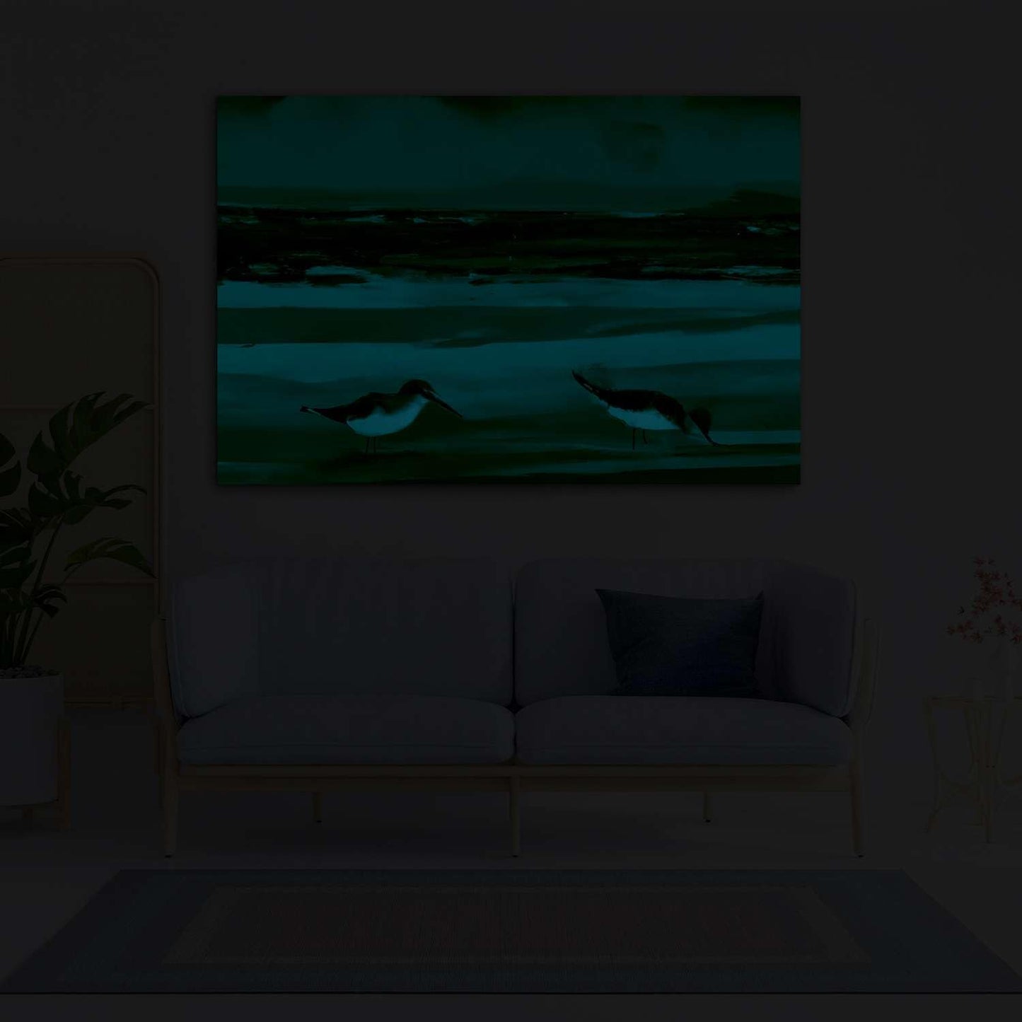 Ship & Moon Canvas Wall Art – 32x48in