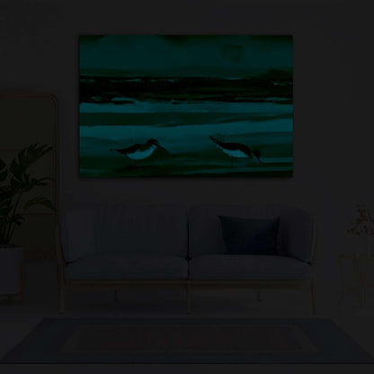 Ship & Moon Canvas Wall Art – 32x48in