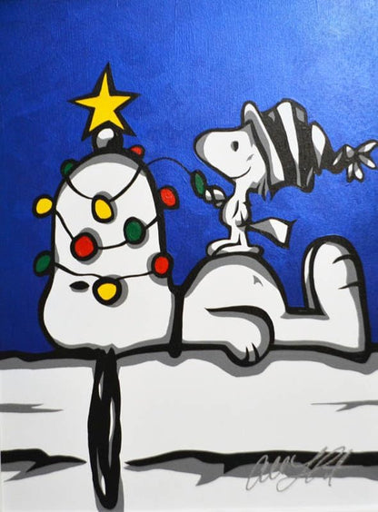 Snoop Lights Acrylic Painting