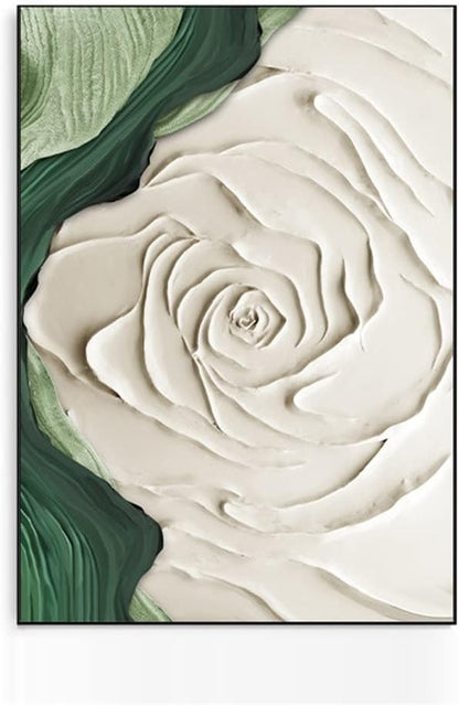 Abstract Rose Texture Oil Painting