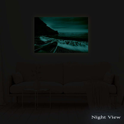 Caribbean Beach Glass Wall Art 24x36in