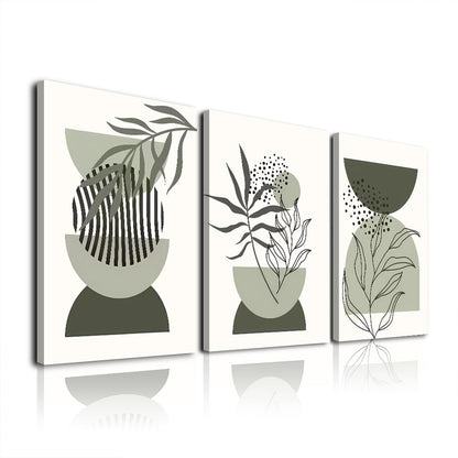 Sage Green Wall Art Set of 3 – 12x16in
