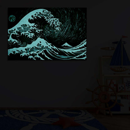 Ship & Moon Canvas Wall Art – 32x48in
