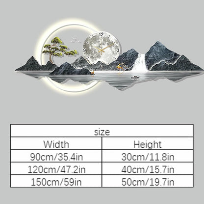 3D LED Wall Clock Art