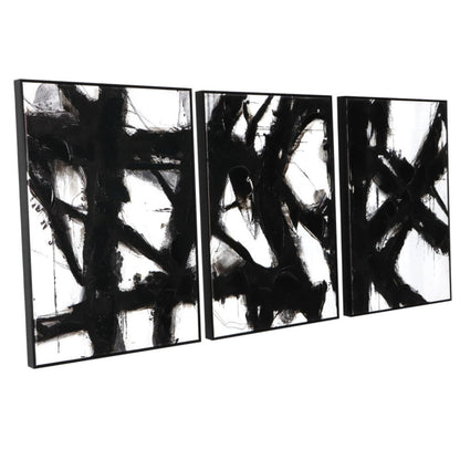 Boho Textured 3D Wall Art 3PC 24x36in