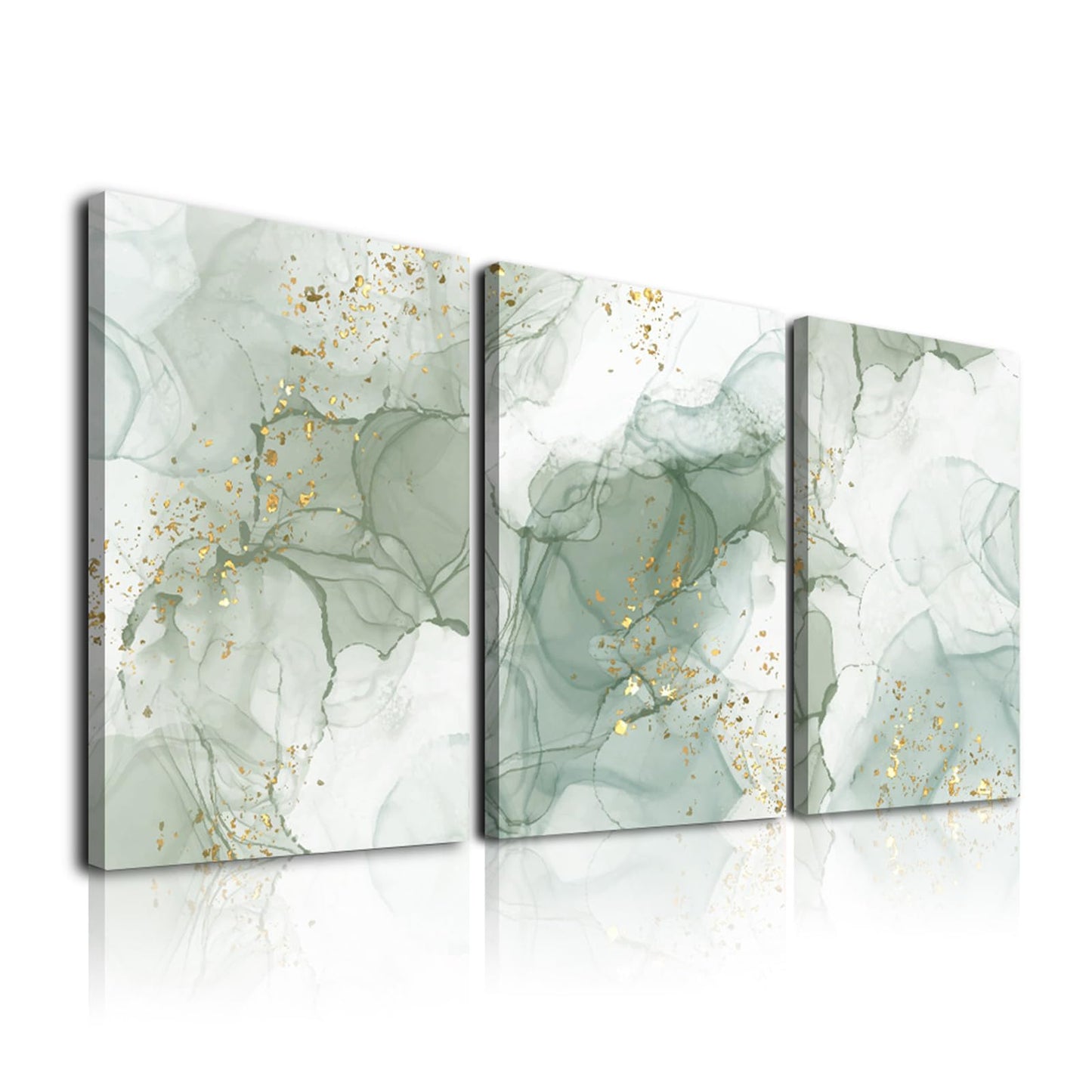 Sage Green Wall Art Set of 3 – 12x16in