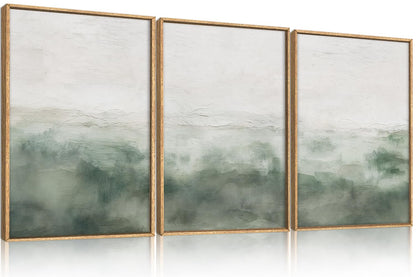 Navy Blue Abstract Wall Art 3PC 24x36in