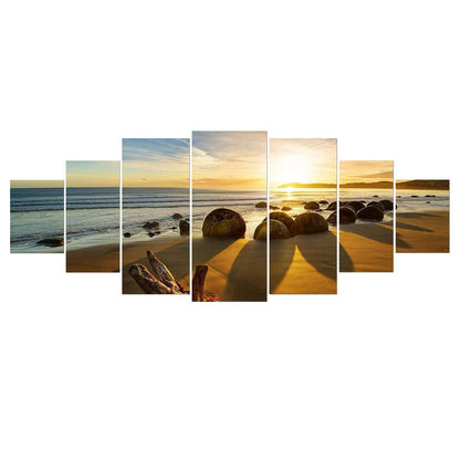 Blue Mountain Lake Wall Art – 7 Panels