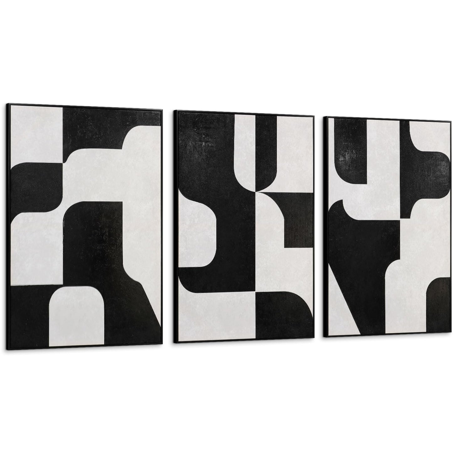 Boho Textured 3D Wall Art 3PC 24x36in