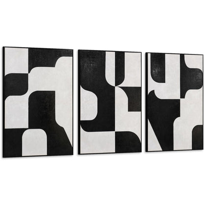Boho Textured 3D Wall Art 3PC 24x36in