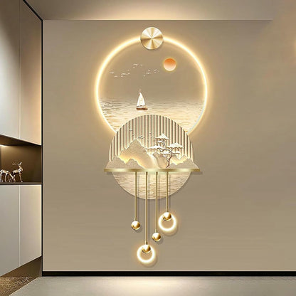 3D LED Landscape Wall Sculpture