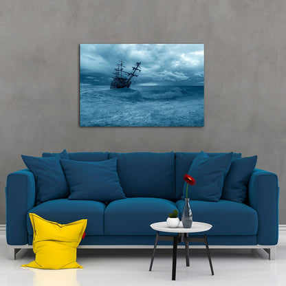 Caribbean Beach Glass Wall Art 24x36in