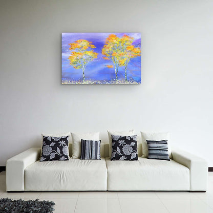 Golden Forest Canvas Wall Art – 32x48in