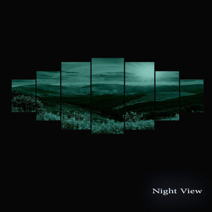 Blue Mountain Lake Wall Art – 7 Panels