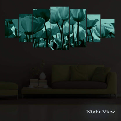 Blue Mountain Lake Wall Art – 7 Panels