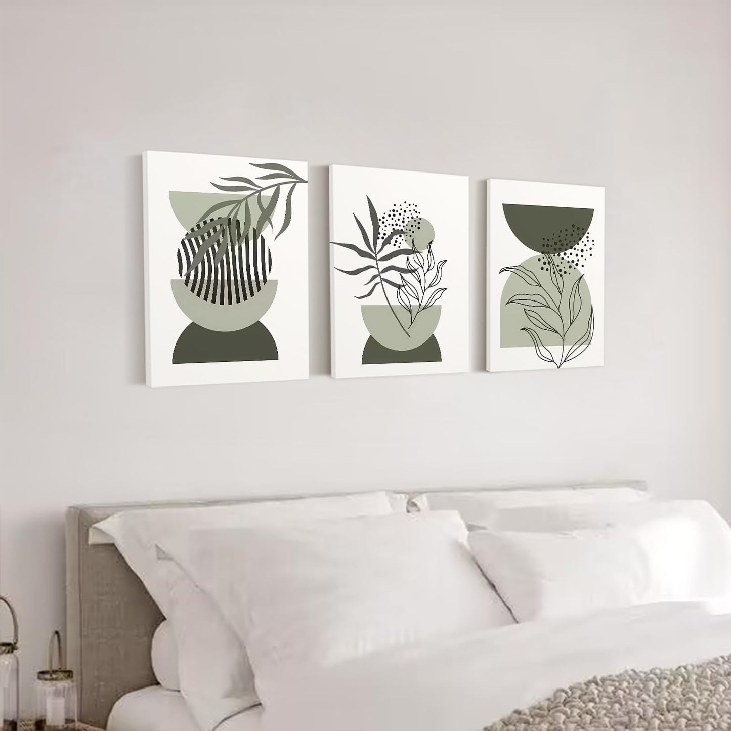 Sage Green Wall Art Set of 3 – 12x16in