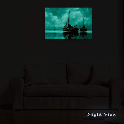 Caribbean Beach Glass Wall Art 24x36in
