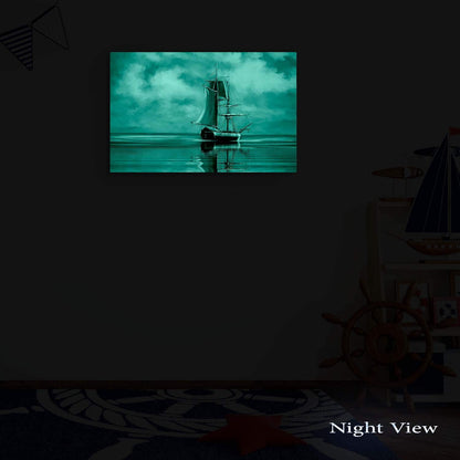 Caribbean Beach Glass Wall Art 24x36in