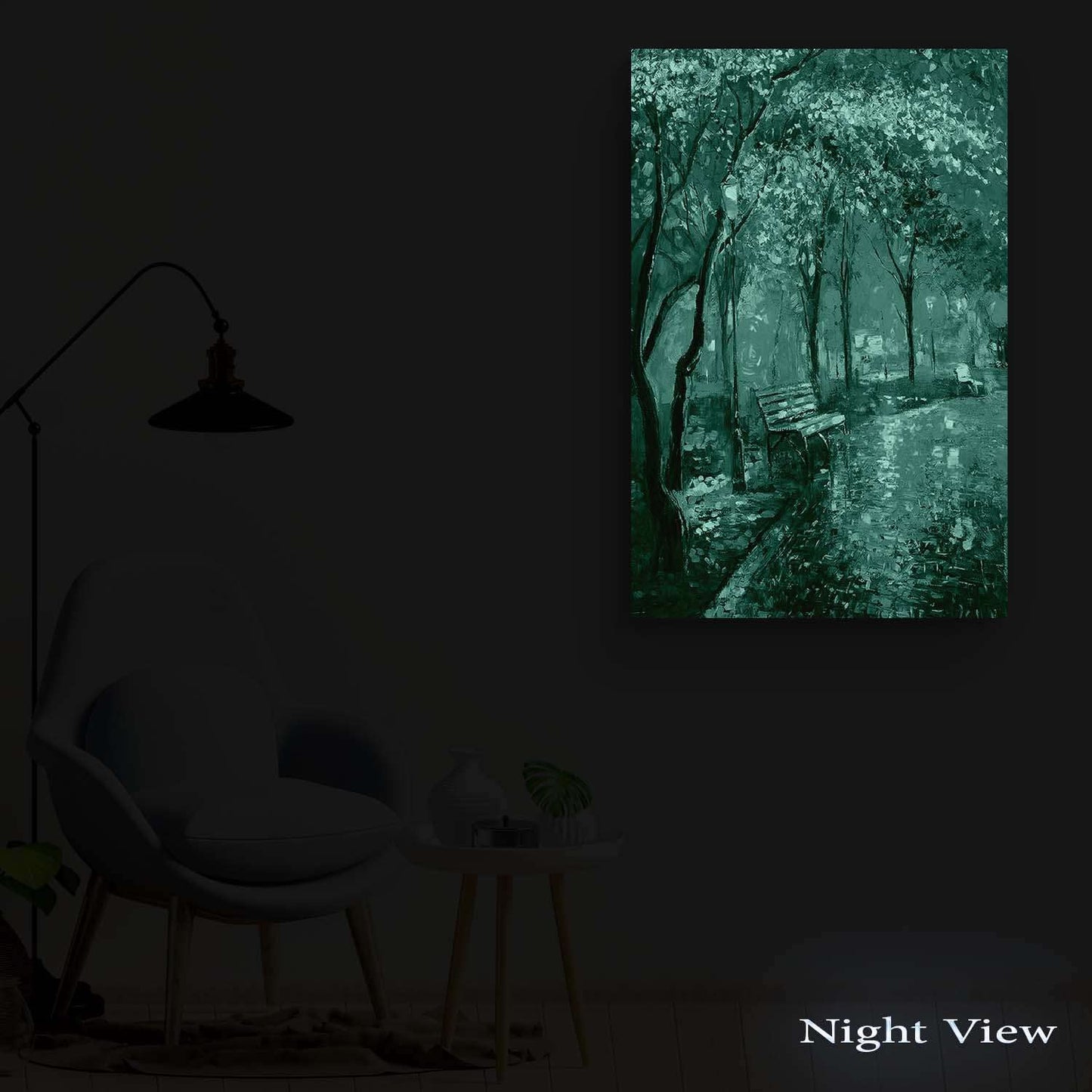 Golden Forest Canvas Wall Art – 32x48in