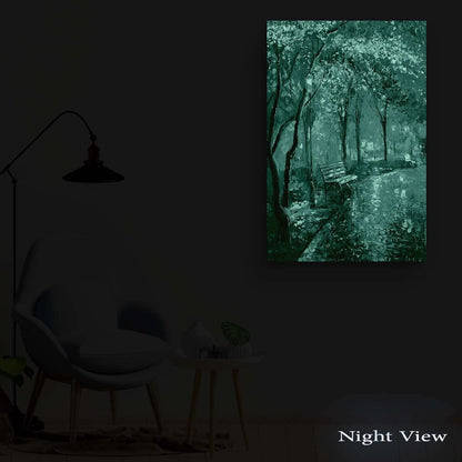 Golden Forest Canvas Wall Art – 32x48in