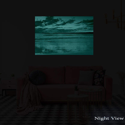 Caribbean Beach Glass Wall Art 24x36in