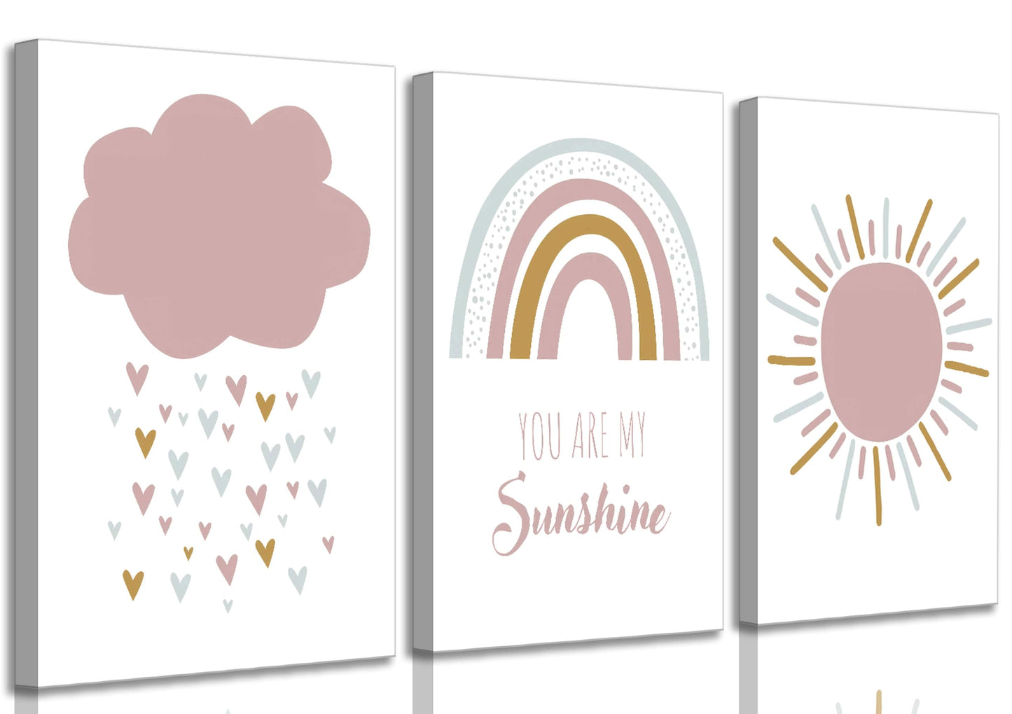Space Nursery Wall Art – 3 Pcs