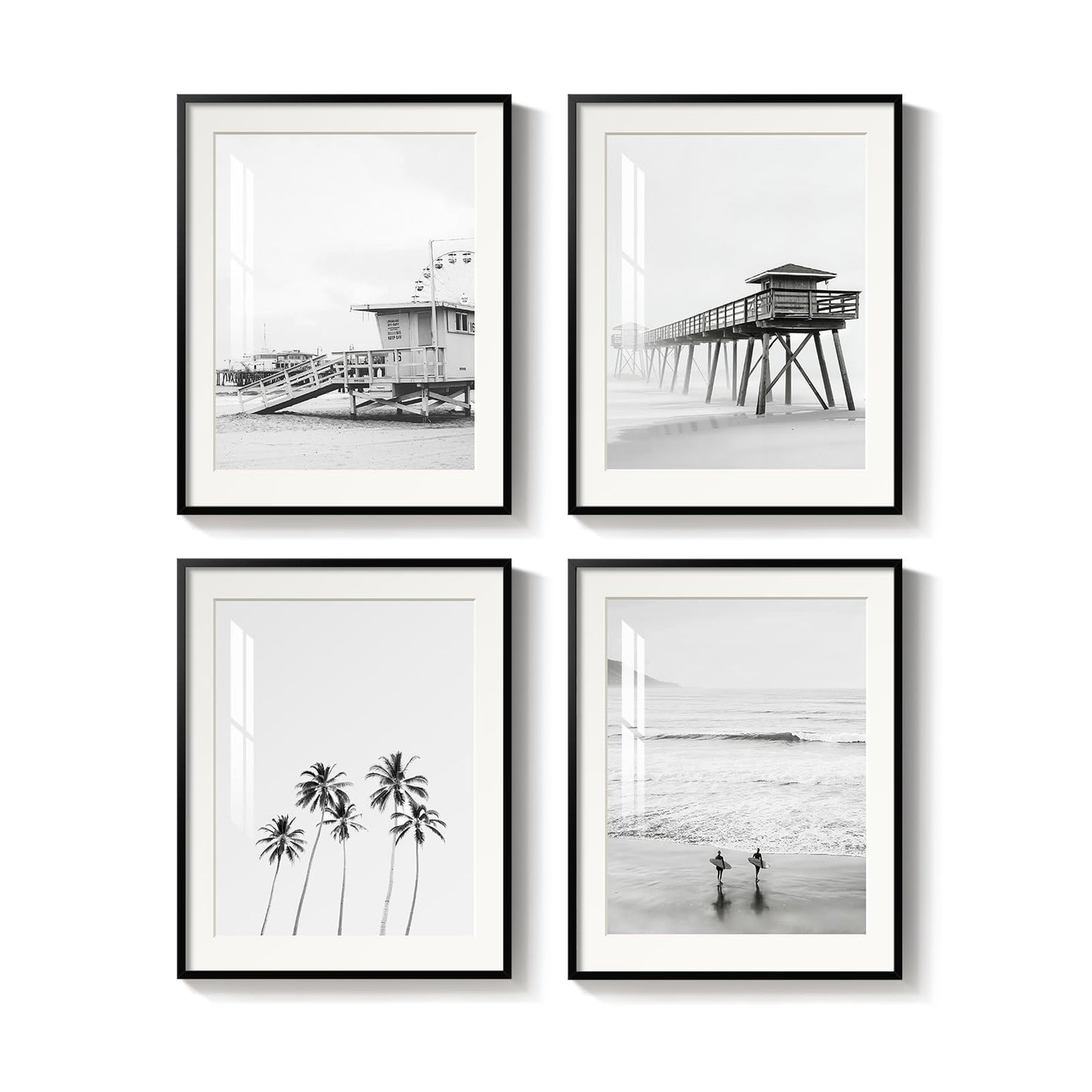Blue Ocean Beach Wall Art 3PC 24x36in