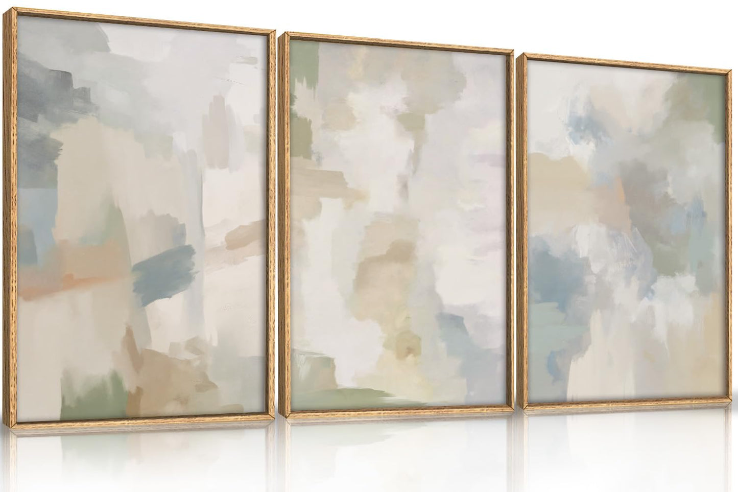 Navy Blue Abstract Wall Art 3PC 24x36in